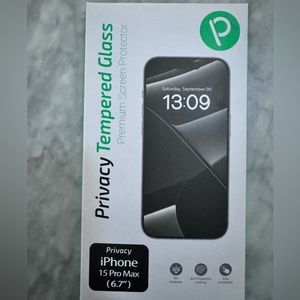 Tempered glass screen protector NIB for iPhone 15 pro max